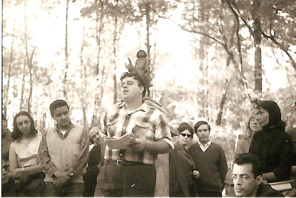 Alex Rode reads at the International Gathering of Poets in Mexico City (1964)
